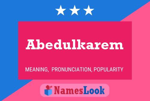 ملصق اسم Abedulkarem