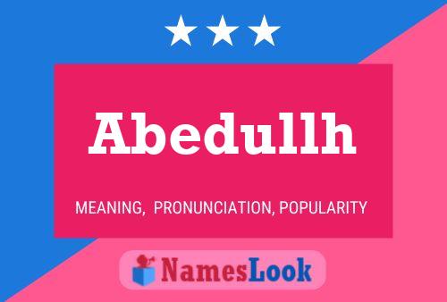 ملصق اسم Abedullh