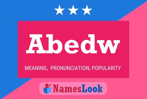 ملصق اسم Abedw