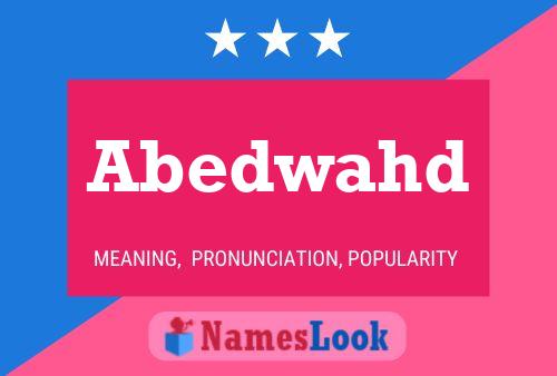 ملصق اسم Abedwahd