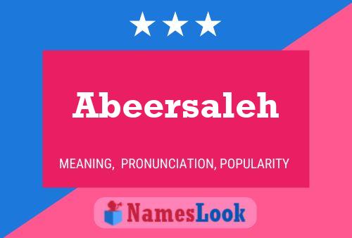 ملصق اسم Abeersaleh