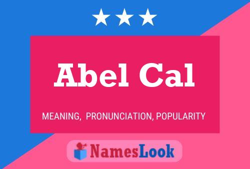 ملصق اسم Abel Cal