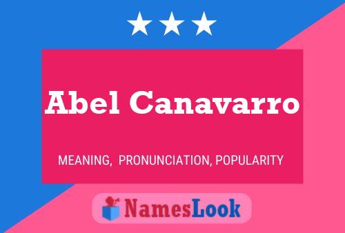 ملصق اسم Abel Canavarro