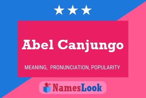 ملصق اسم Abel Canjungo