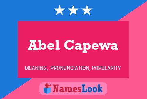 ملصق اسم Abel Capewa