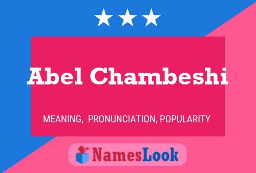 ملصق اسم Abel Chambeshi