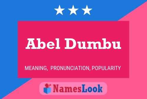 ملصق اسم Abel Dumbu