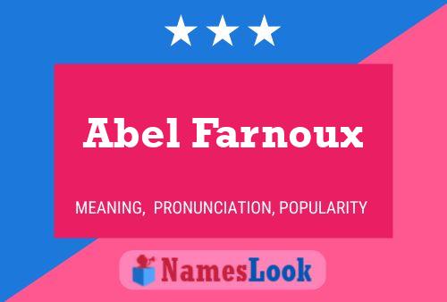 ملصق اسم Abel Farnoux