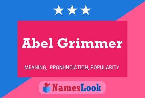 ملصق اسم Abel Grimmer