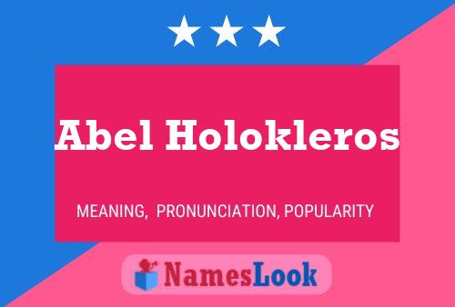 ملصق اسم Abel Holokleros