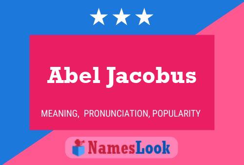 ملصق اسم Abel Jacobus