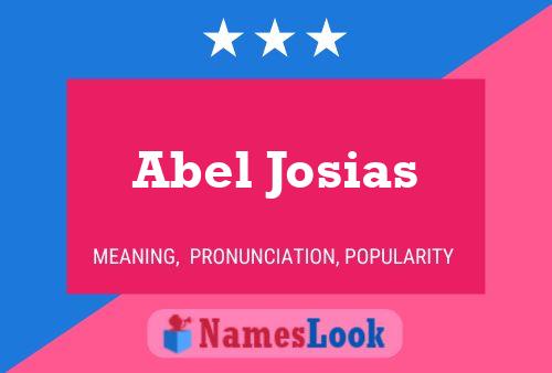 ملصق اسم Abel Josias