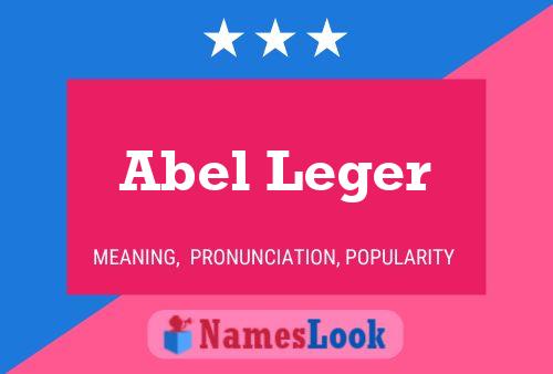 ملصق اسم Abel Leger