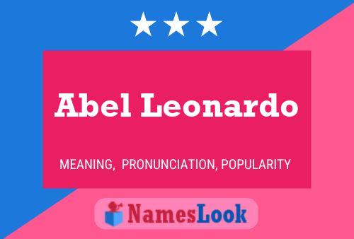 ملصق اسم Abel Leonardo