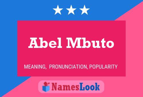 ملصق اسم Abel Mbuto