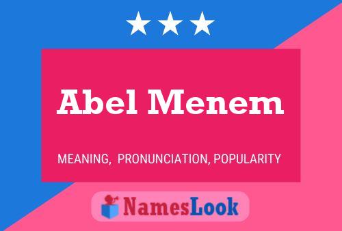 ملصق اسم Abel Menem