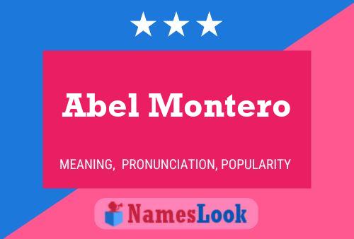 ملصق اسم Abel Montero