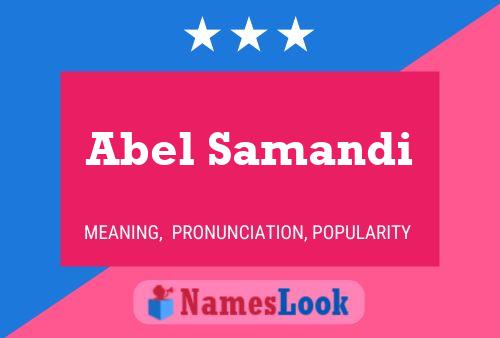 ملصق اسم Abel Samandi