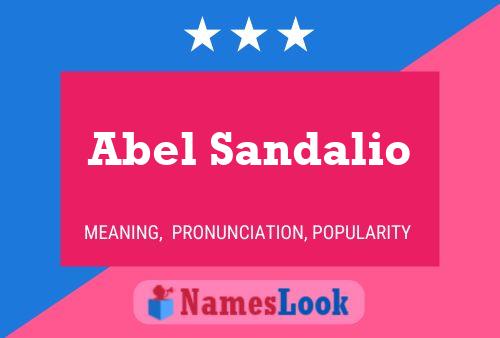 ملصق اسم Abel Sandalio