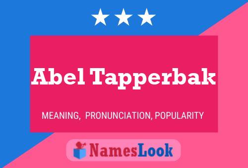 ملصق اسم Abel Tapperbak