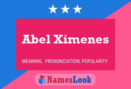 ملصق اسم Abel Ximenes