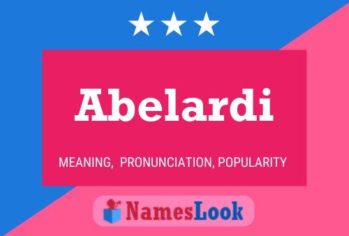 ملصق اسم Abelardi