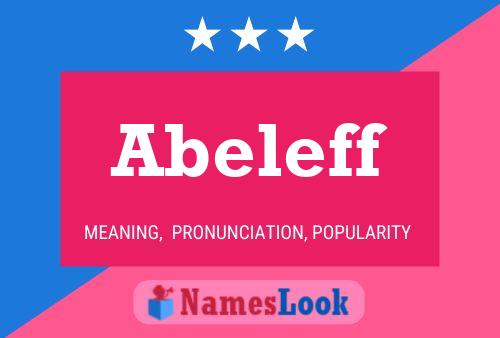 ملصق اسم Abeleff