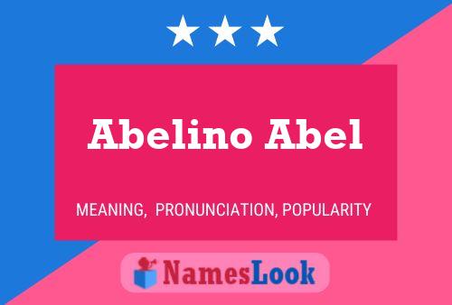 ملصق اسم Abelino Abel