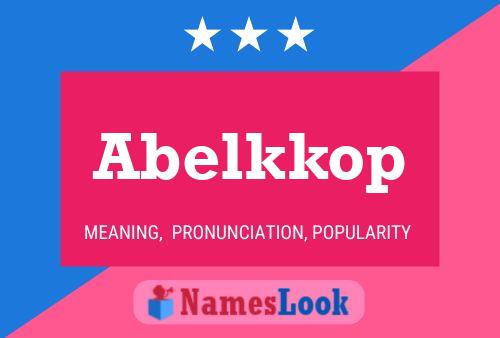 ملصق اسم Abelkkop