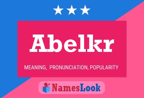 ملصق اسم Abelkr