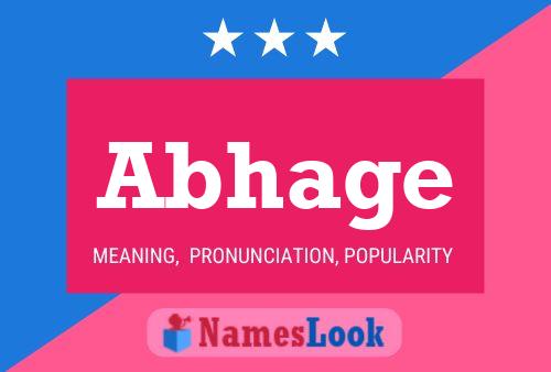 ملصق اسم Abhage