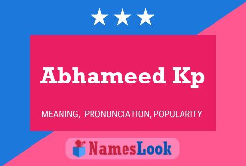 ملصق اسم Abhameed Kp