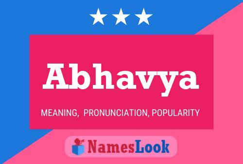 ملصق اسم Abhavya