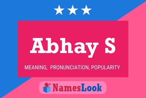 ملصق اسم Abhay S