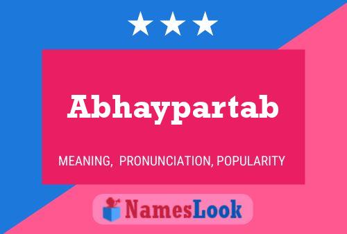 ملصق اسم Abhaypartab