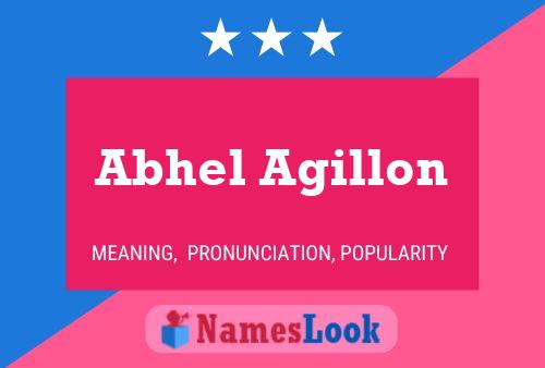 ملصق اسم Abhel Agillon