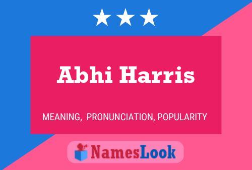 ملصق اسم Abhi Harris