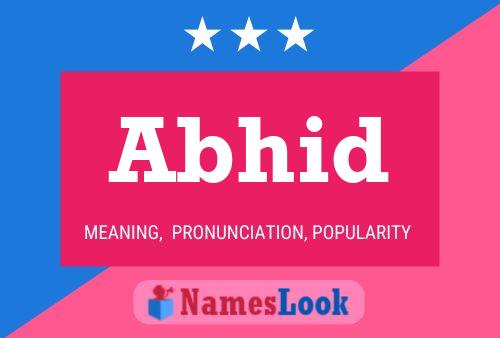 ملصق اسم Abhid