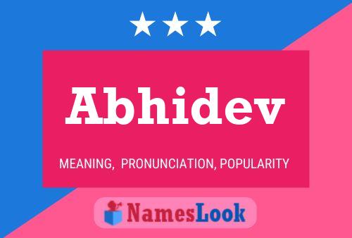 ملصق اسم Abhidev