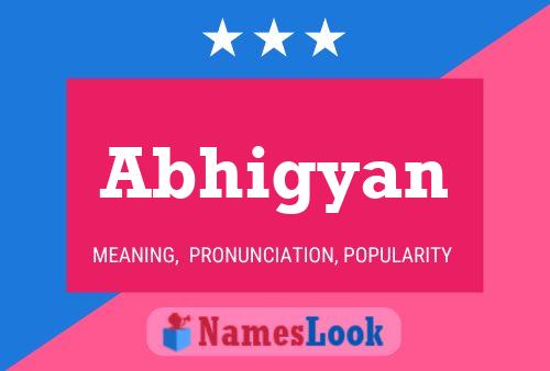 ملصق اسم Abhigyan