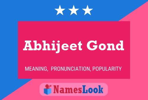 ملصق اسم Abhijeet Gond