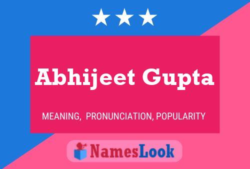 ملصق اسم Abhijeet Gupta