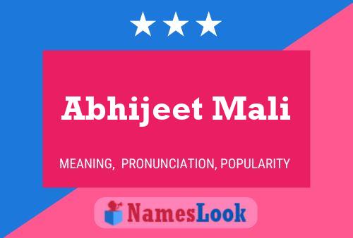 ملصق اسم Abhijeet Mali