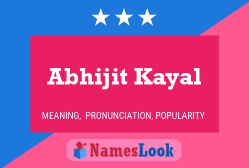 ملصق اسم Abhijit Kayal