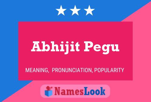 ملصق اسم Abhijit Pegu