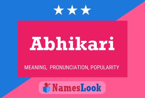 ملصق اسم Abhikari