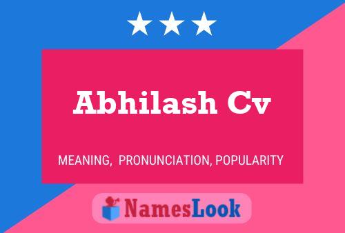 ملصق اسم Abhilash Cv