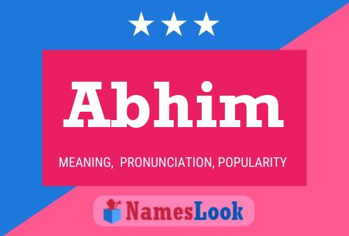 ملصق اسم Abhim