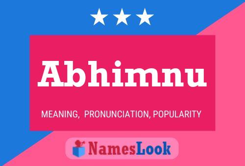 ملصق اسم Abhimnu