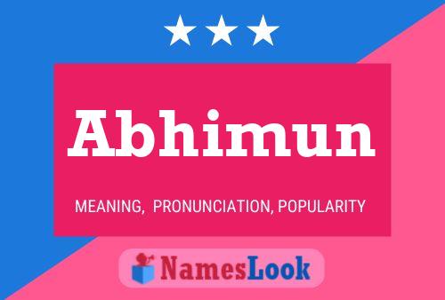 ملصق اسم Abhimun